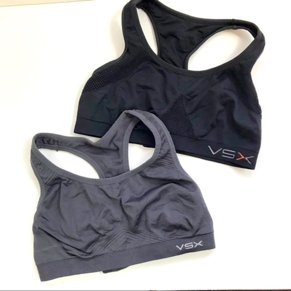 VSX Victoria’s‎ Secret Sports Bra 2-pack Bundle Black Grey